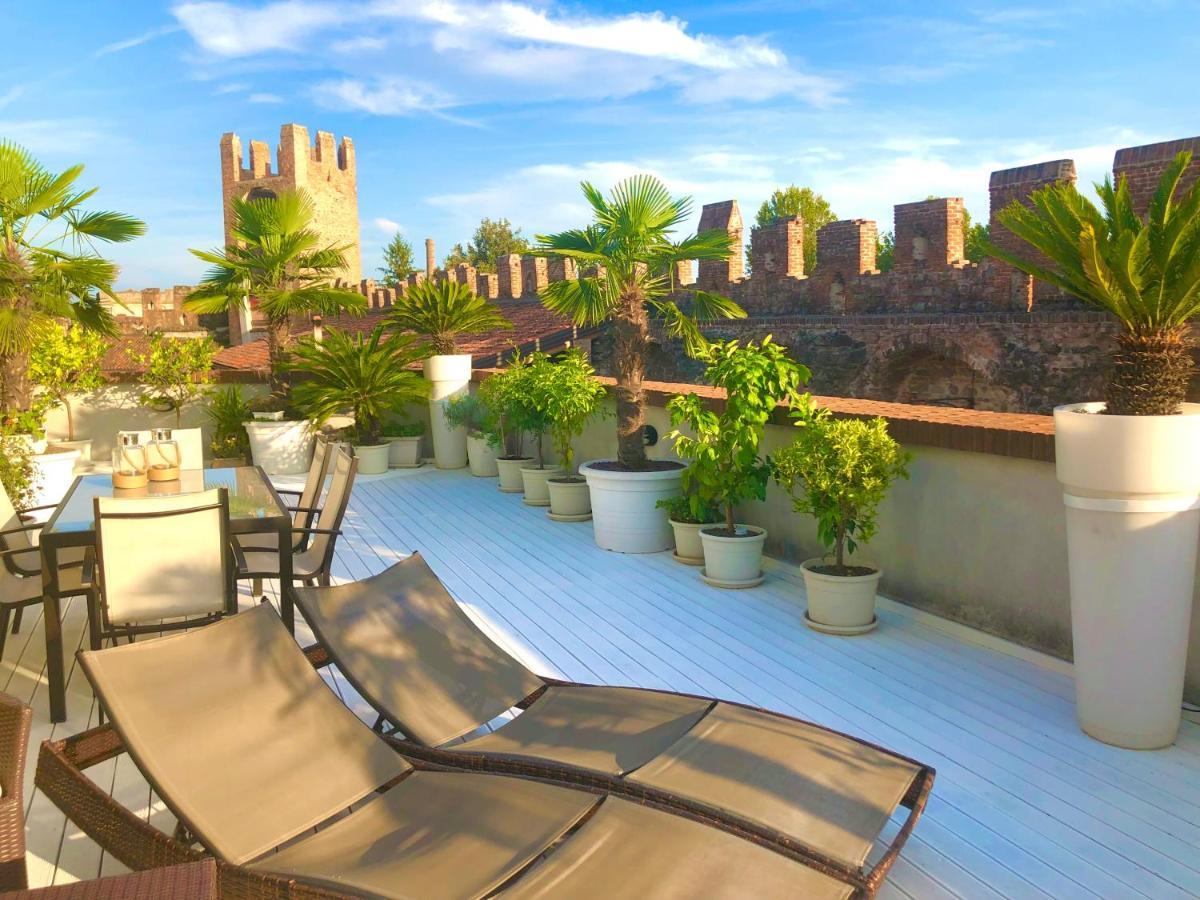 Ca' Del Sole - Attico Panoramico In Centro Storico Apartment Montagnana  Bagian luar foto